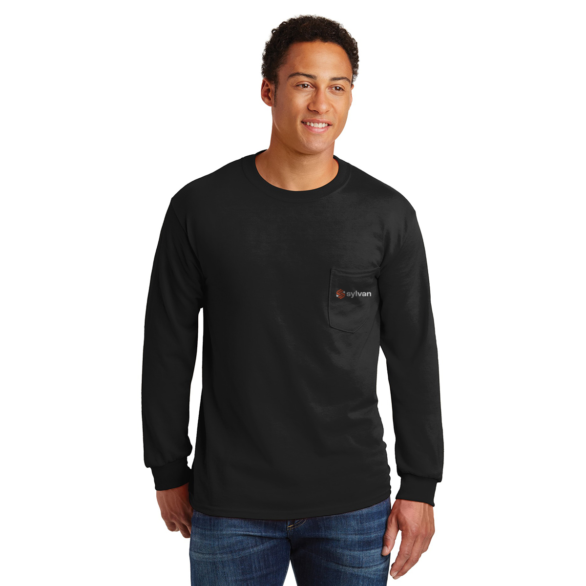 Sylvan Gildan® - Ultra Cotton® 100% Cotton Long Sleeve T-Shirt with Pocket