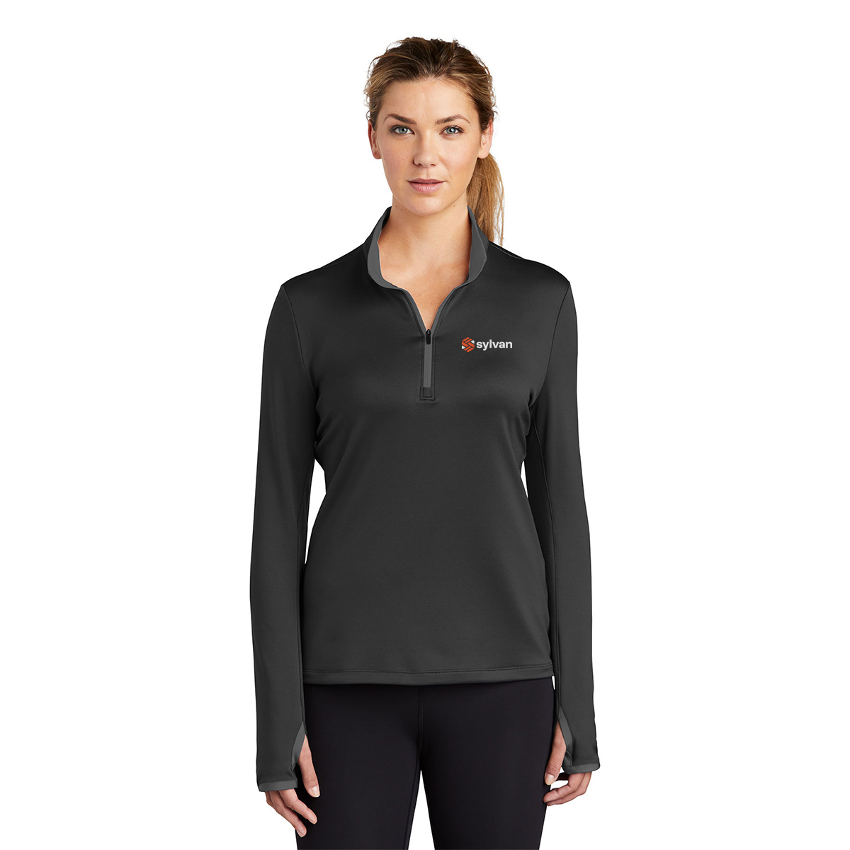 Sylvan Nike Ladies Dri-FIT Stretch 1/2-Zip Cover- Up