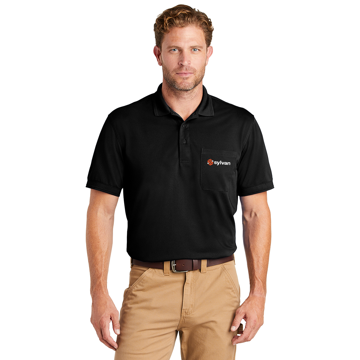 Sylvan CornerStone ® Industri al Snag-Proof Pique Pocket Polo