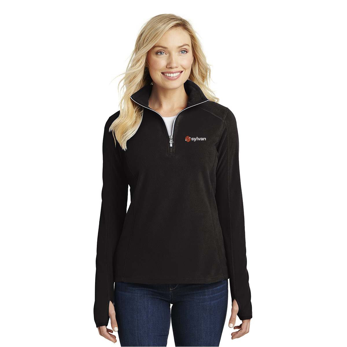 Sylvan Port Authority® Ladies Microfleece 1/2-Zip Pullover
