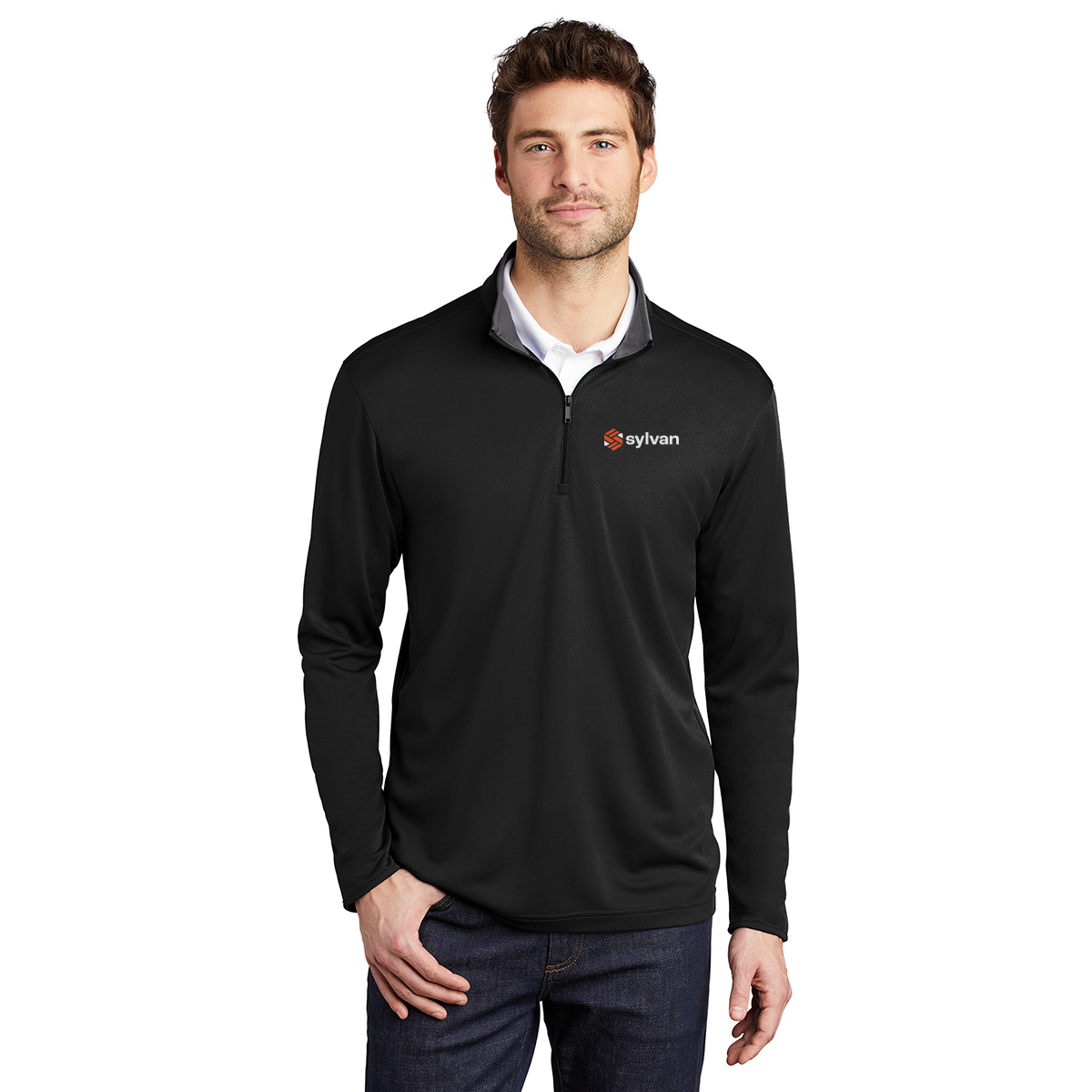 Sylvan Port Authority ® Silk Touch ™ Performance 1/4-Zip
