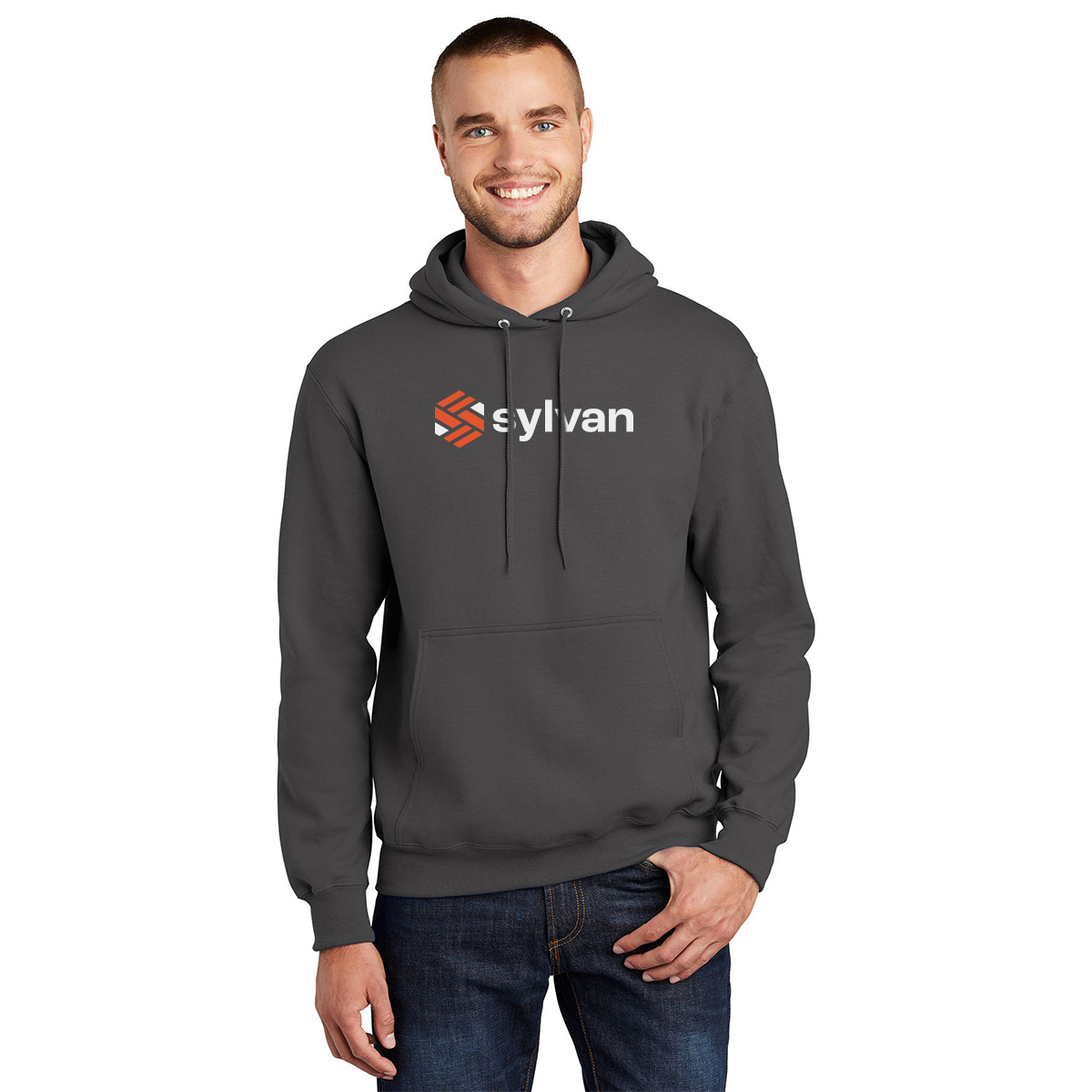 Sylvan Port & Company® - Essential Fleece Pullover Hooded Sweatshirt