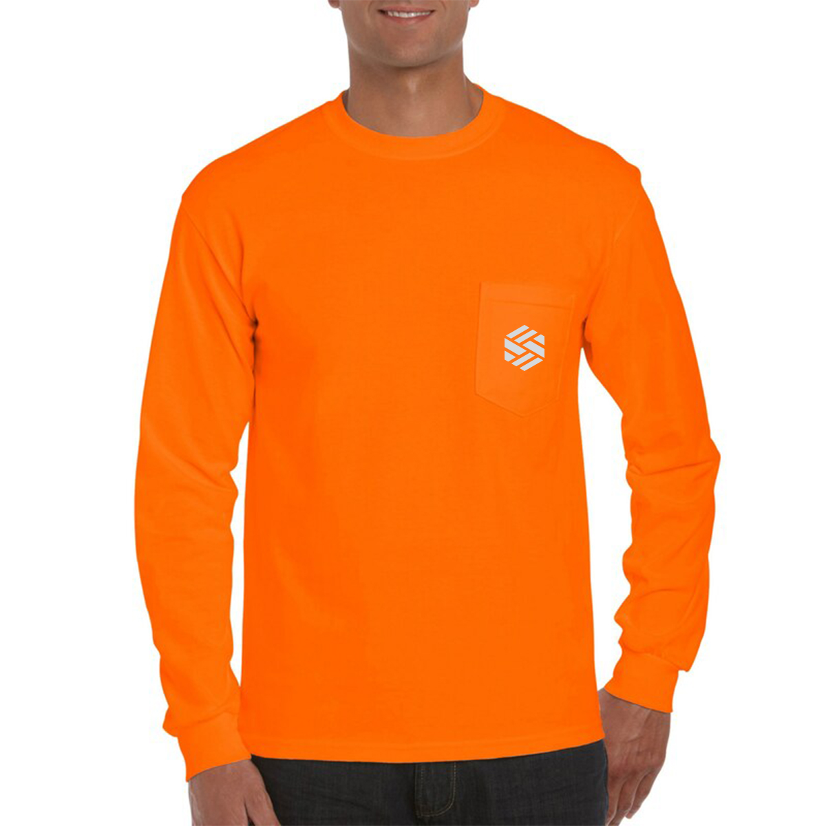 Sylvan Safety Gildan® - Ultra Cotton® 100% Cotton Long Sleeve T-Shirt with Pocket
