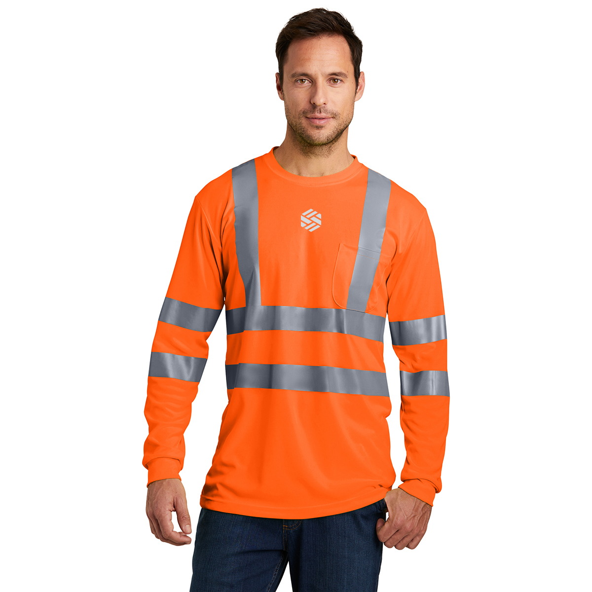 Sylvan Safety CornerStone® - ANSI 107 Class 3 Long Sleeve Snag-Resistant Reflective T-Shirt